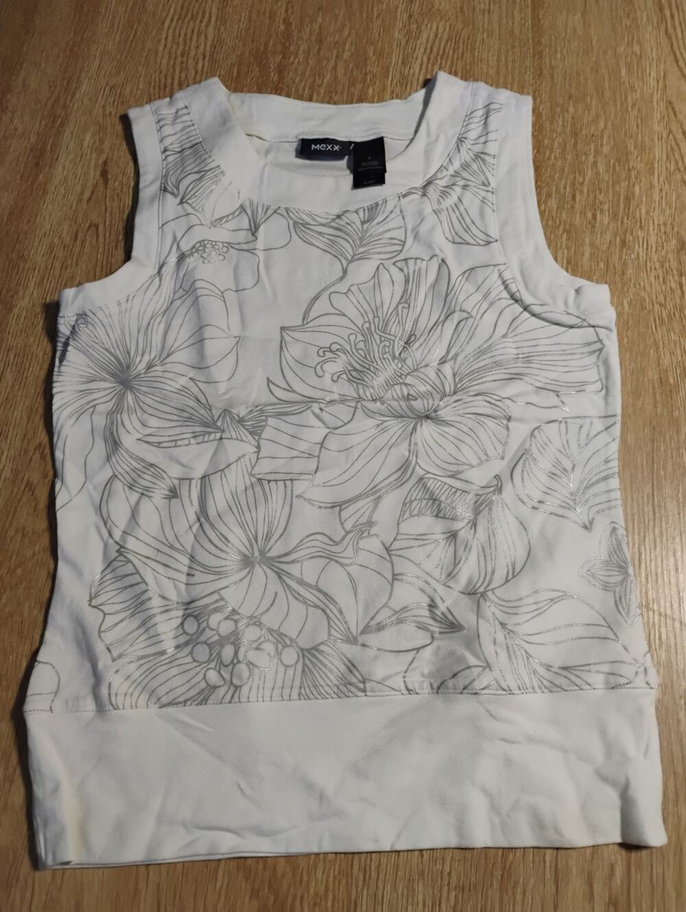 Mexx Y2K White FloralStrap Tank Women's Size S
